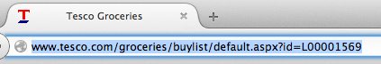Tesco URL{{}}