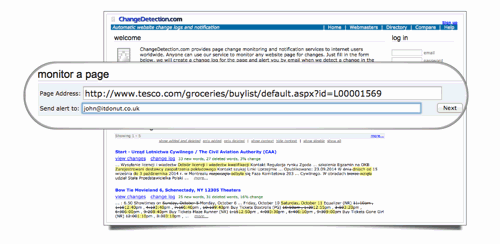 Change detection{{}}