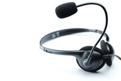 Headset representing collaboration tools