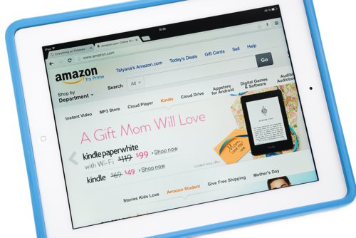 Amazon on tablet{{}}