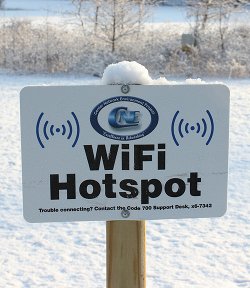 Wi-Fi hotspot sign{{}}