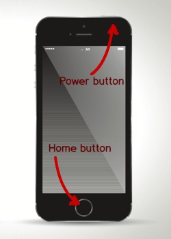 iPhone screenshot buttons