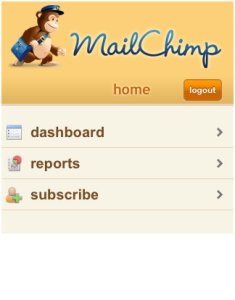 Mailchimp mobile website