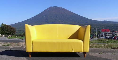 Yellow sofa