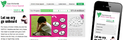 The NSPCC's Mobile Website