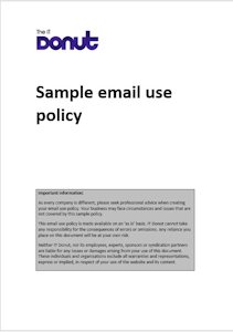 Sample email use policy