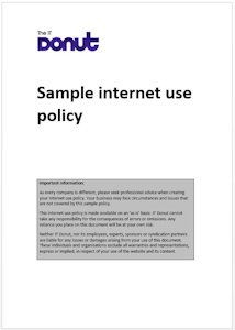 Sample internet use policy