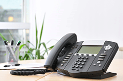 Four things to look for from your VoIP provider/A typical VoIP phone{{}}