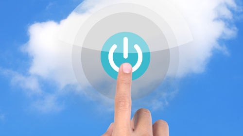 Beginner's guide to the cloud - on button