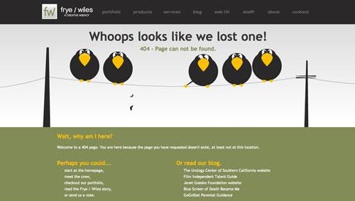 Frye / Wiles error page