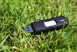 USB stick on the grass