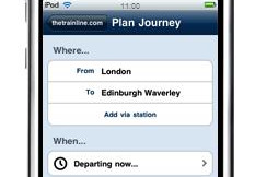 Trainline screenshot